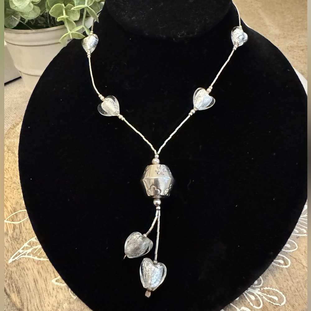 925/950 Silver Lariat Necklace
